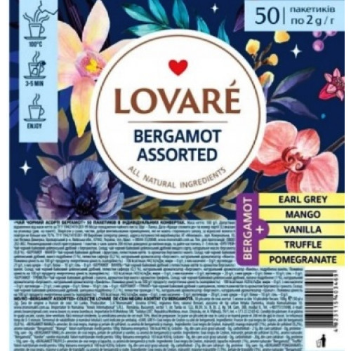 Lovare zmes 50 porc. čajov-Bergamot 5x10x2g