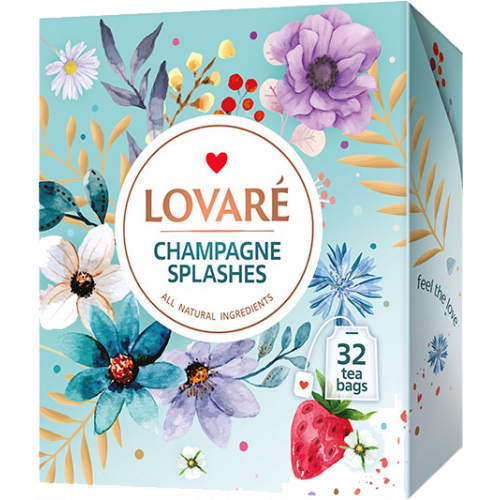 Lovare zmes 32 čajov "Champagne splashes" 32*2g