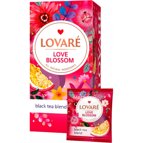 Lovare čierny porciovaný čaj Love Blossom 24*2g